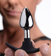 Load image into Gallery viewer, Dark Invader Metal and Silicone Anal Plug - Small
