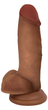 Load image into Gallery viewer, Jock Dark Bareskin Dildo with Balls - 10 Inch
