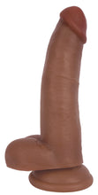 Load image into Gallery viewer, Jock Dark Bareskin Dildo with Balls - 10 Inch
