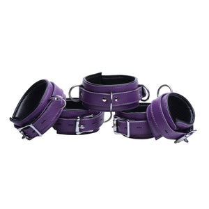 5 Piece Locking Leather Bondage Set