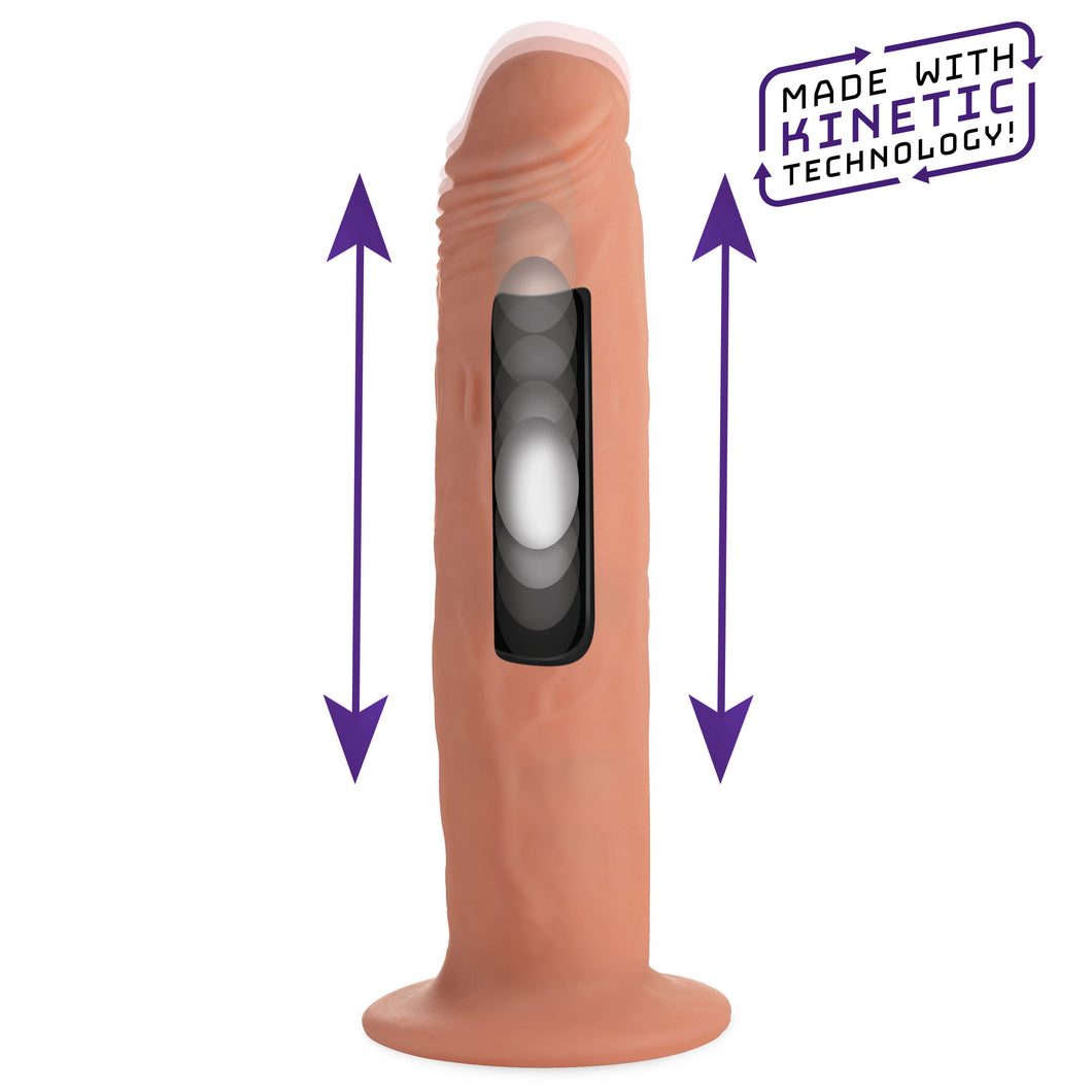 Kinetic Thumping 7X Remote Control Dildo - Small