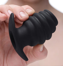 Load image into Gallery viewer, Hive Ass Tunnel Silicone Ribbed Hollow Anal Plug - Small
