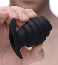 Load image into Gallery viewer, Hive Ass Tunnel Silicone Ribbed Hollow Anal Plug - Small
