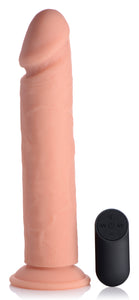 Big Shot Vibrating Remote Control Silicone Dildo - 9 Inch