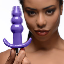 Load image into Gallery viewer, Ribbed Vibrating Butt Plug -
