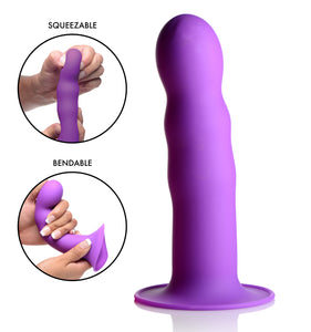 Squeezable Wavy Dildo -