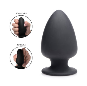 Squeezable Silicone Anal Plug - Large