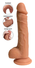 Load image into Gallery viewer, Easy Riders Dual Density Silicone Dildo - 9 Inch
