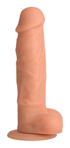 Power Pecker 7 Inch Silicone Dildo with Balls -