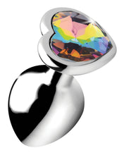 Load image into Gallery viewer, Rainbow Prism Heart Anal Plug - Large
