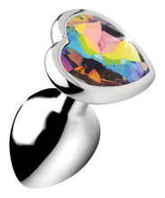 Load image into Gallery viewer, Rainbow Prism Heart Anal Plug - Large
