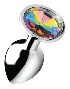 Rainbow Prism Gem Anal Plug - Large