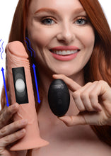 Load image into Gallery viewer, 7X Remote Control Vibrating and Thumping Dildo - Dark
