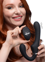Load image into Gallery viewer, 10X Vibrating Silicone Strapless Strap-on -
