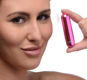 10X Rechargeable Vibrating Metallic Bullet -