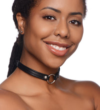 Load image into Gallery viewer, Sex Pet Leather Choker with Silver Ring
