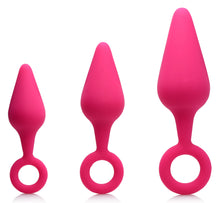 Load image into Gallery viewer, Rump Bumpers 3 Piece Silicone Anal Plug Set -
