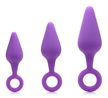 Load image into Gallery viewer, Rump Bumpers 3 Piece Silicone Anal Plug Set -
