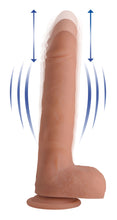 Load image into Gallery viewer, Vibrating &amp; Thrusting Remote Control Silicone Dildo - 9 Inch
