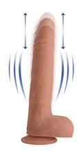Load image into Gallery viewer, Vibrating &amp; Thrusting Remote Control Silicone Dildo - 9 Inch
