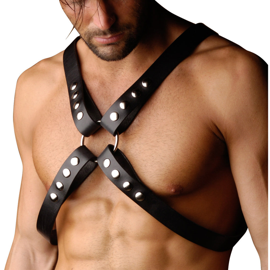 Strict Leather 4 Strap Chest Harness - SM