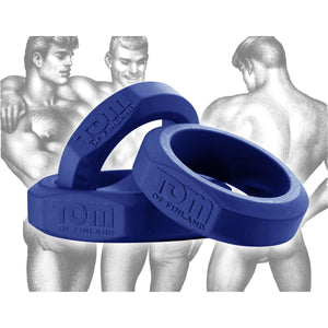 Tom of Finland 3 Piece Silicone Cock Ring Set -